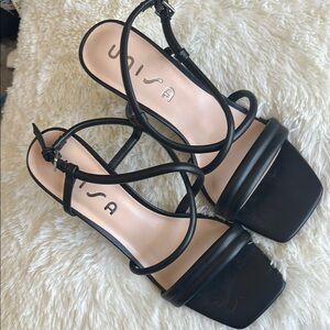 Black Strappy Heels
